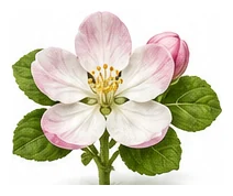 Apple flower detail