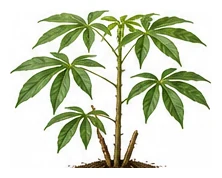 Cassava whole plant