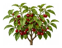 Cherry whole plant