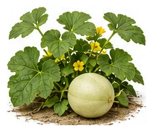 Honeydew Melon whole plant