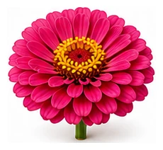 Zinnia flower detail