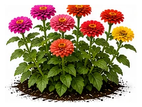 Zinnia whole plant