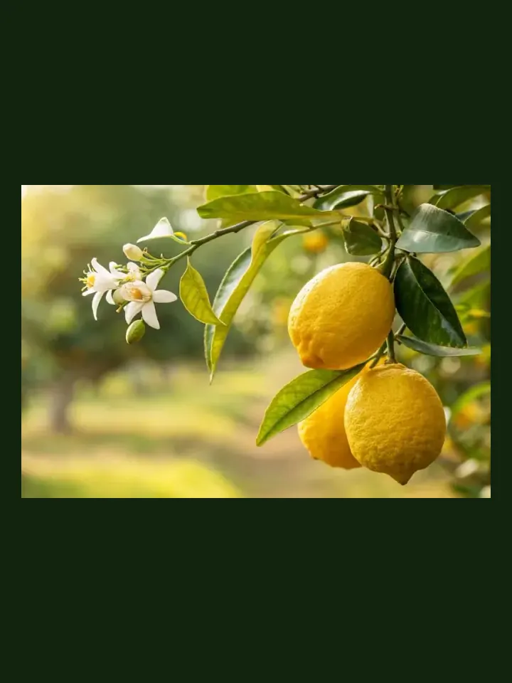 Lemon real-world photo reference (Citrus limon)