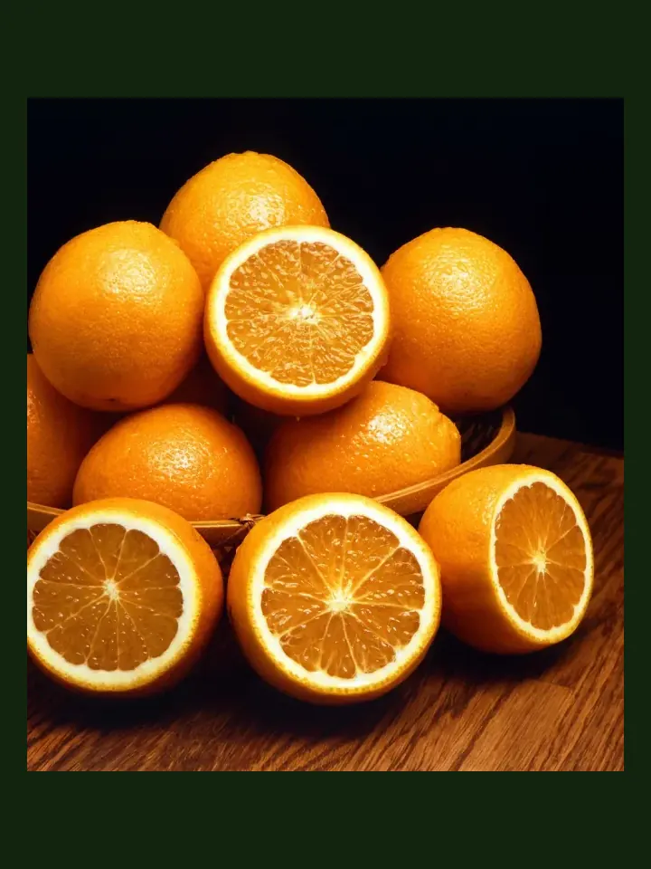 Orange real-world photo reference (Citrus sinensis)